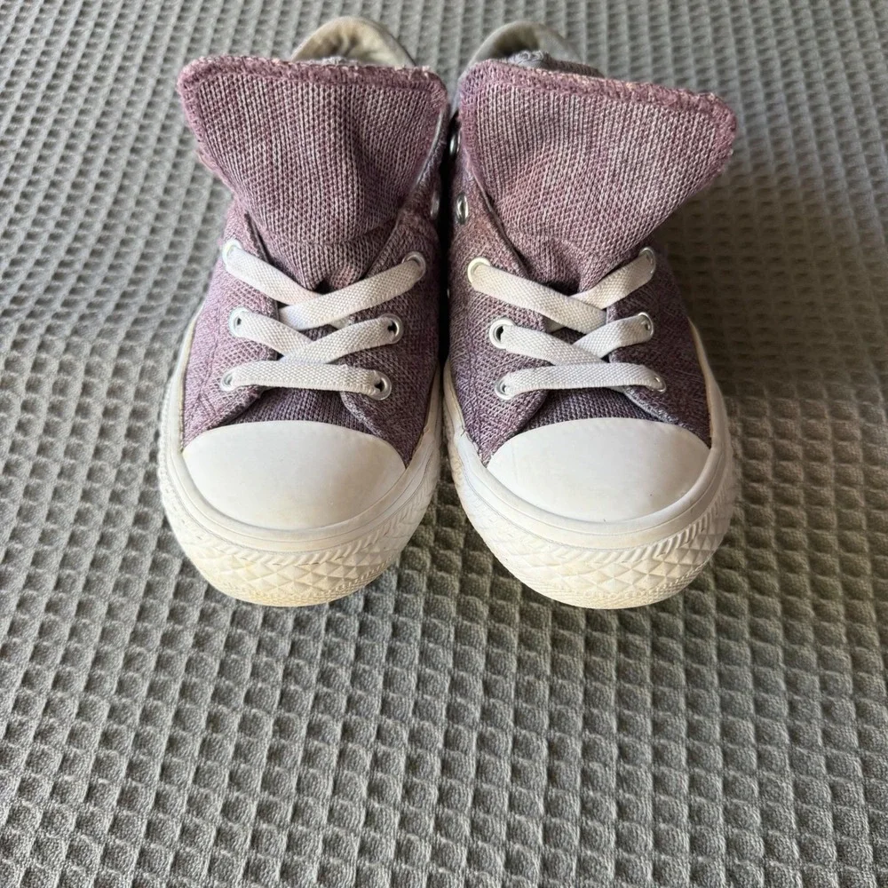 Converse‎ Chuck Taylor All Star Double Tongue Purple Sneakers Kids Size 2
